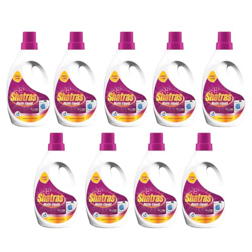 Image of SHATRAS Matic Top Load Liquid Detergent | Stian Remover | 99.9% Germ Protection | Bio Stain Power & Ultra Color Care (Pink 9)