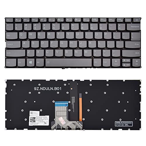 SUNMALL �����p�L�[�{�[�h Lenovo Ideapad 320S-13IKB 720S-14IKB K42-80 �O���[�t���[��US�z��t��