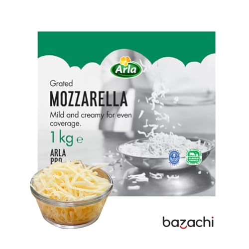 Arla Mozzarella Professional Grated Cheese, Vegetarian, Semi-Soft Cheese Great for Pizza 2x1kg