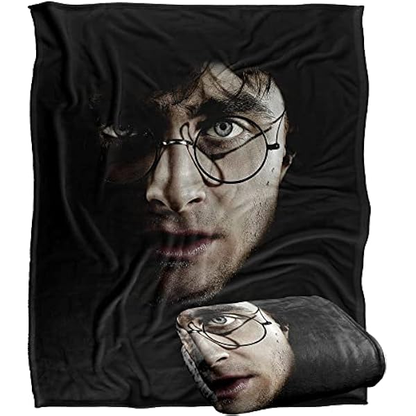 HARRY POTTER Silky Touch super miękki koc narzuta, 152 x 127 cm