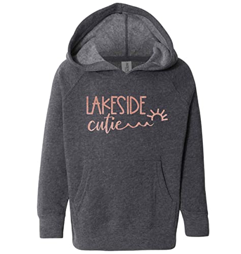 Girls Boys Lake Hoodie Lakeside Cutie Toddler Youth Shirt Lake Life Bum Sweatshirt Kid Child Gift Soft Navy Blue Mint Turquoise Rose Gold2