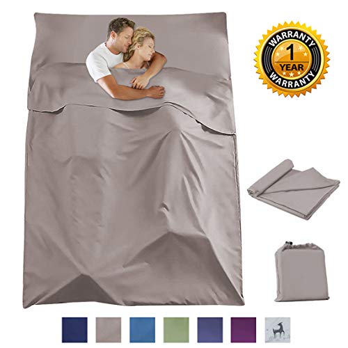Sleeping Bag Liner Camping Travel Home Bed Sheet Lightweight Breathable Hotel Compact Sacks