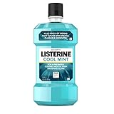 Listerine Cool Mint Antiseptic Oral Care Mouthwash to Kill 99% of Germs That Cause Bad Breath,...