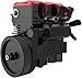 Model Engine Kit for Adults - L2 Mini Engine Build Kit That Runs on Gas, Twin Cylinder 4 Stroke Nitro Engine DIY Full Metal Car Engine Model Kit Educational Experiment, TOYAN FS L200AC (KIT)