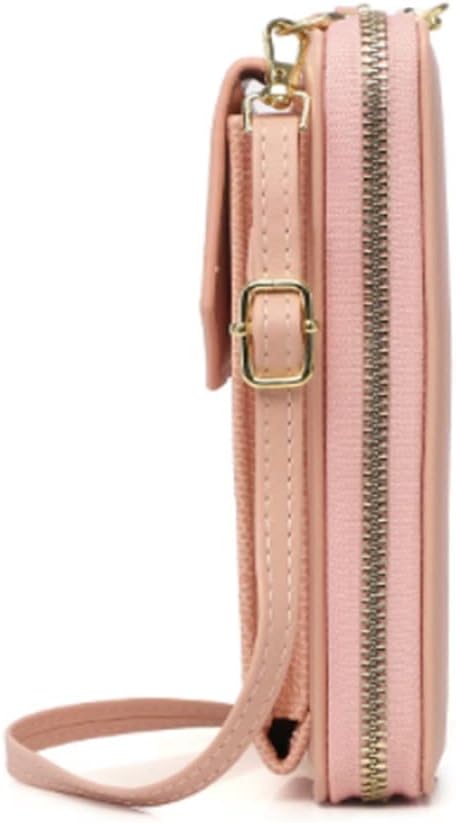 HBJWOV Small Ladies Mobile Phone Bag Women's Crossbody Shoulder Wallet Bags PU Leather Card Holder Purse For Female