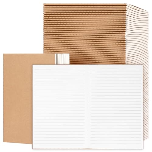 EOOUT Lined A5 Kraft Notebooks, 100 pcs
