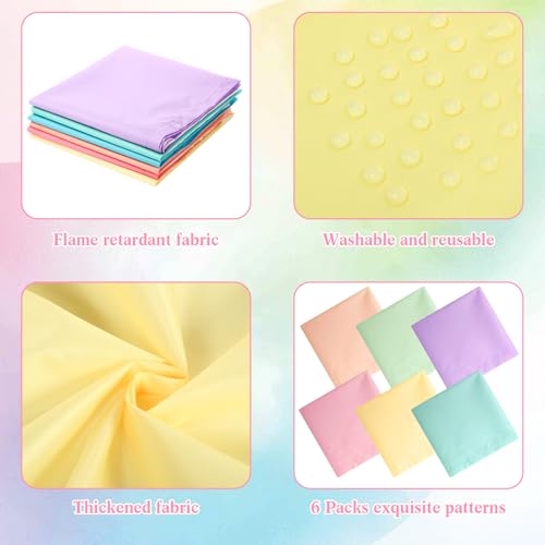 Image of VIHOSE 6 Pcs Fluorescent Light Covers for Ceiling Lights Classroom Magnetic Light Covers Classroom Filters Office School Drop Ceiling, 4 x 2 ft(Pastel)