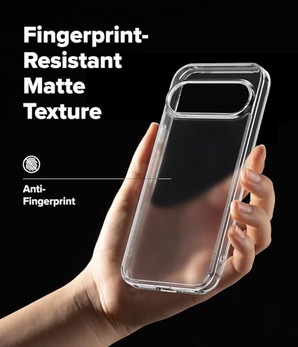 Image of Ringke Fusion Compatible with Google Pixel 10 Pro XL Case [Anti-Fingerprint Frosted Back] Slim Translucent Protective Back Cover with Shockproof Bumper - Matte Clear