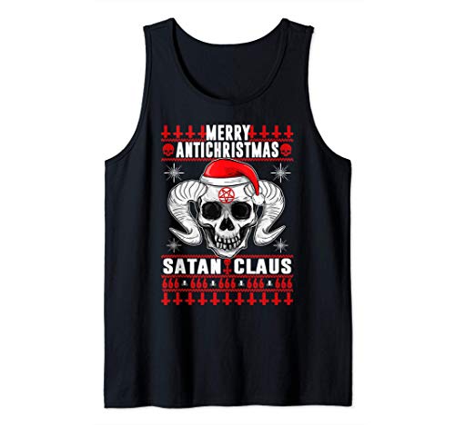 MERRY ANTICHRISTMAS SATAN CLAUS Ugly ANTI Christmas Design Canotta