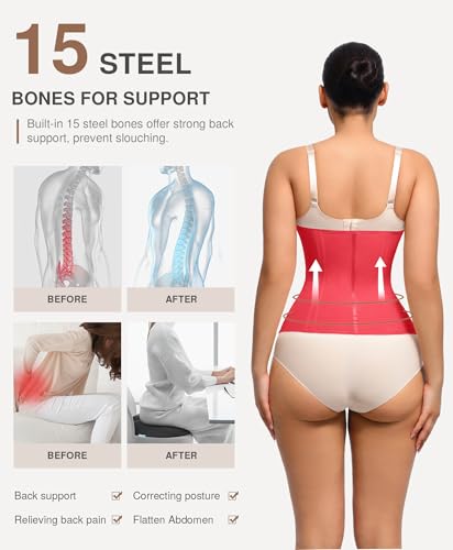 Image of Lover-Beauty Waist Trainer for Women Corset Shapewear Tummy Control Workout Waist Cincher Body Shaper Girdle