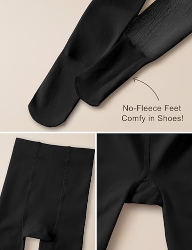 DIPUG Girls Fleece Lined Tights Winter Warm Thick Footed Leggings for Girls4