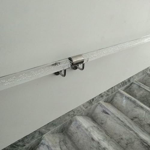 Main courante en acrylique transparent escalier support mural avec embouts
