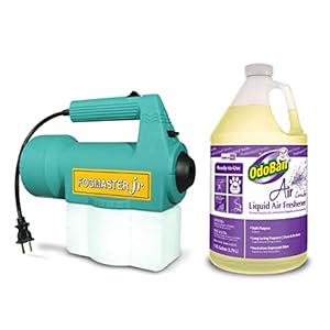 OdoBan Fogmaster Jr. Electric Handheld Fogger and Liquid Air Freshener, 1 Gallon, Lavender Scent