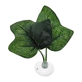 CAPASTEC Betta Fish Leaf, Natural Habitat Simulation for Betta Spawnings Grounds, Betta Spawnings Leaves, Resting Bed, Double Maple Leaves, Green