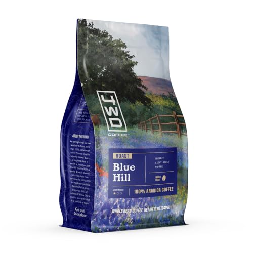 4WD Coffee Blue Hill Café Orgánico en Grano Tostado Suave 12 oz miniatura 3