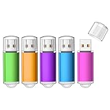 JOIOT Lot de 5 Clés USB 32Go Imperméable aux éclaboussures   Clef USB Flash Drive 2.0, Couleurs Assorties, Compacte et Portable pour PC, Ordinateur Portable   Stockage de Données Quotidien