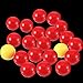 Gejoy 42 Pieces Game Replacement Marbles 2 Sets Game Replacement Balls Compatible with Hungry Hungry Hippos, 38 Red and 4 Yellow