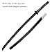 ANATAK Japanese Katana Sword - Polypropylene Black Blade with Saya, Samurai Training Sword for Cosplay, 40.1 inches