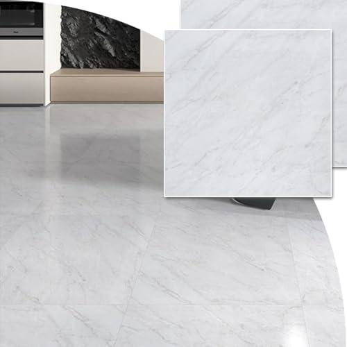 OMAYOU フロアタイル 大理石 クッションフロア 324枚約18畳分【30.4cm×30.4cm 厚手1.5mm】接着剤不要 貼るだけ 置くだけ 床材シートフロリングシート 土足 賃貸OK 防水 滑り止め 耐久性強 玄関 洗面所 店舗 廊下 玄関 DI