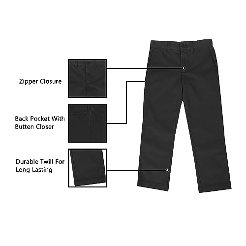 Authentic Galaxy Boys Flat Front School Pants (Husky/Regular)3