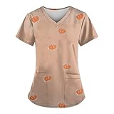 ZIXZMD Womens Pajama Set Waffle Knit Lounge Set 2 Piece Long Sleeve Top and Pants Loungewear Halloween Shirts for Women