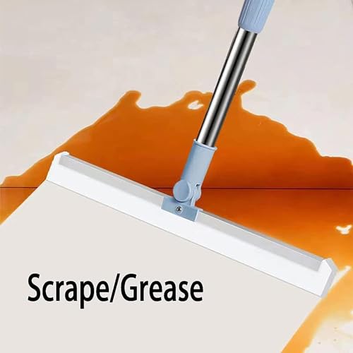 Image of Garage Shower Floor Squeegee Broom for Removing Water, Commercial Squeegee Mop with Extendable Long Handle