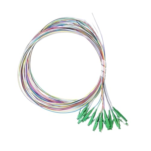 Pigtail LC monomode 12 couleurs de haute précision pour boîtier de distribution FTTH 1.5m