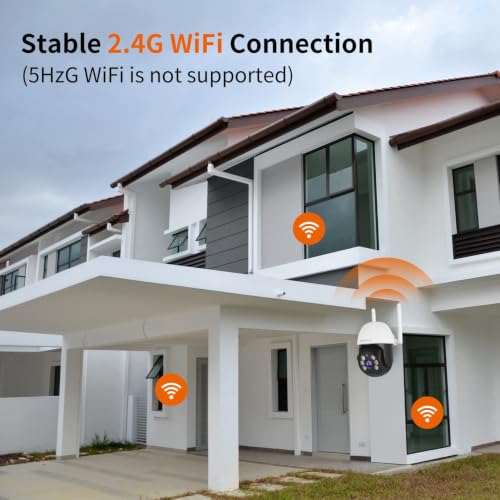 Image of VSTARCAM 3MP Wired Security Camera Outdoor, 0.8 Inch 2.4G WiFi PTZ Dome Home Surveillance Camera with Motion Detection, 2-Way Audio, Color Night Vision, Weatherproof 01