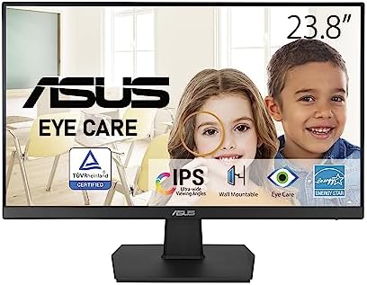 ASUS VA24EHE 23,8 Cala, Monitor, Czarny