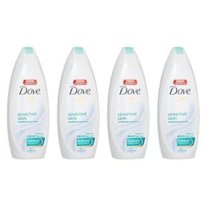 Dove Body Wash For Softer and Smoother Skin Sensitive Skin Hypoallergenic and Sulfate Free Body Wash 22 oz, 4 Count
