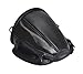 Pevor Motorcycle Tail Bag PU Leather Multifunctional Waterproof Sports Motorcycle Seatback Tool Bag Luggage Carry Bag Storage Tail Bag