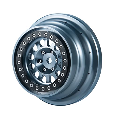 Axspeed 4Pcs Aluminium Beadlock Wheels 1:7 Rc Wheel Hubs Rims For Udr Unlimited Desert Racer Crawler Car Upgrade Parts #TOP5