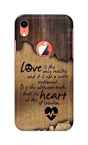 Image of PRINTFIDAA Love is The Only Reality and It is Not Mere Sentiment Printed Designer Hard Case for Apple iPhone XR Logo (6.1 inch), A2105, A1984, A2107, A2108 Back Cover -(e) RPM1010