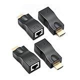 【Transmission Longue Distance】 : Cette rallonge hdmi male femelle permet d’étendre le signal audio et vidéo jusqu’à 30 mètres via un câble réseau Cat5e ou Cat6. Idéal pour connecter vos appareils éloignés tout en maintenant une qualité d’image stable.
