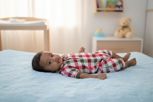 Image of BABY GO Baby Boys & Baby Girls Cotton Romper | Half Sleeve Polo Collar Jumpsuit | Newborn Infant Summer Outfit with Button Closure | Soft Breathable Playsuit | Stylish Print One Piece Dress