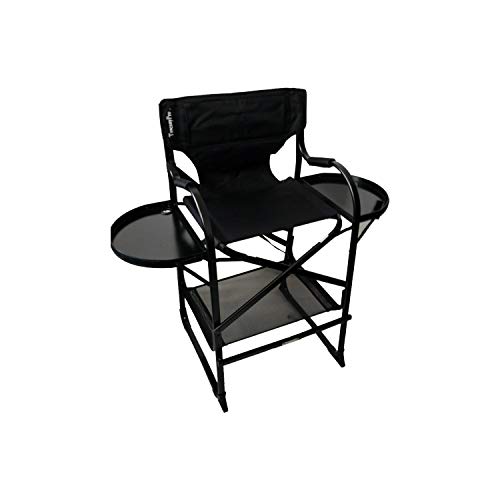 Tuscany Pro Economy Tall Heavy Duty Director Chair - Perfect for Expos, Meetings, Shows, Counters - Italian Design - Adjustable Seat Height - Carry Bag Included