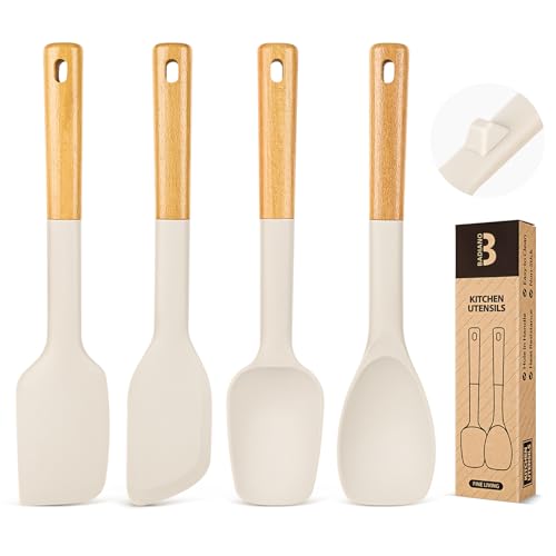 Silicone Spatula Spoon Set (4 Pack)