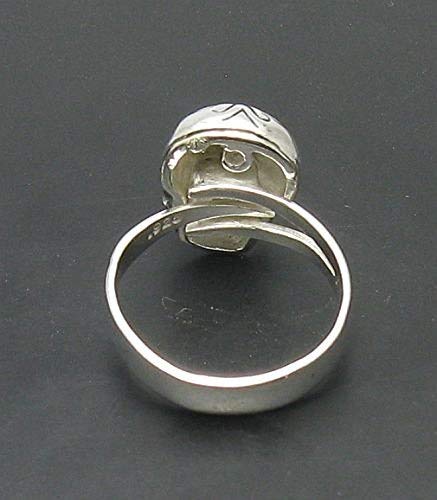 Bague crâne argent 925 réglable solution taille unique Empress R000844 - 4
