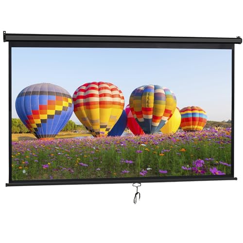 Zeny Outdoor Projector Screen Pull Down 80 Inch 16:9 Hd Projection Screen thumb #6