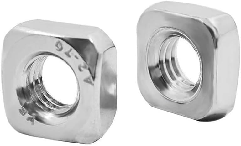 Square Nuts,Square Nut,10pcs Stainless Steel Square Nuts M3 M4 M5 M6 M8 M10 M12 Hardware Nut(M10)
