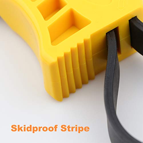 Rubber Strap Wrench - Set of 2pcs Jar Opener, Pipe Wrench, Oil Filter Wrenches used by DIY, Mechanics, Plumbers, 19-11/16