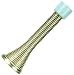 Designers Impressions Polished Brass Spring Door Stop w/ Rubber Bumper : 2346 - 10 Pack