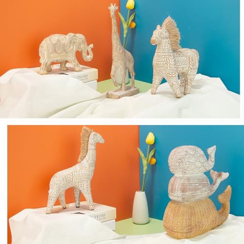 Estatua Elefante Boho Decoración Moderno 12 cm miniatura 6