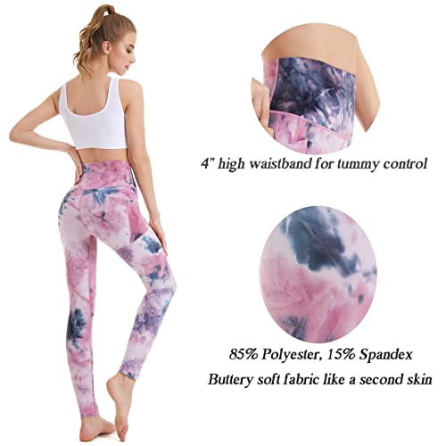 Image of iniber High Waisted Yoga Pants with Pockets for Women 4-Way Stretch Soft Running Workout Leggings Athletic Yoga Pants