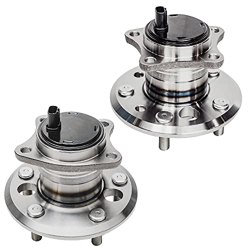 Detroit Axle - 2 Rear Wheel Bearing Hubs for Toyota Camry Highlander Avalon Solara, Lexus ES300 ES330 ES350, Replacement Wheel Bearing Hubs Assembly Set, Pair Hubs