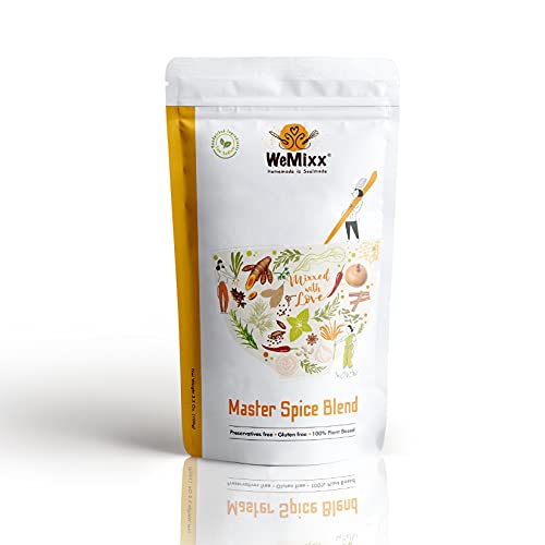 Wemixx Master Spice Blend - All Purpose Seasoning Masala, Preservatives Free, Vegan Friendly, Natural, Aromatic Flavor, 3.5 Oz #TOP24