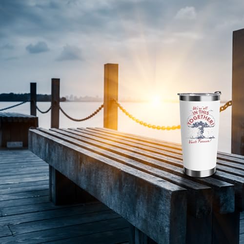 Were-All-In-This-Together-Tumbler-20-Oz-White-Stainless-Steel-TumblerPersonalized-Gifts-for-Fallout-Merchandise-LoverFunny-Tumbler-for-Fallout-LoverMugUnique-Gifts-for-WomenFriendMom