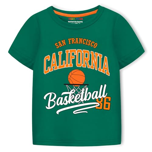 Image of Trampoline Boys Printed T-shirt and Trackpant set Pack of 1