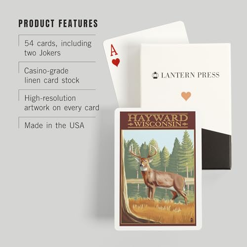 Baraja de Poker Lantern Press 52 Cartas miniatura 3