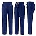 Scrubs Set for Men Nurse Uniform Classic V-Neck Stretch Top & Jogger Pants with Multi Pocket for Nurse Workwear